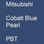 Preview: Mitsubishi, Cobalt Blue Pearl, PBT.